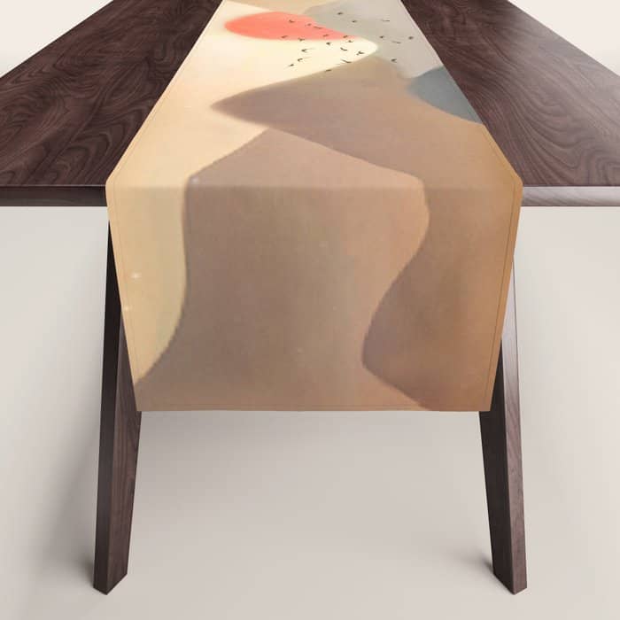 Wilderness Becomes Alive At Night Table Runner