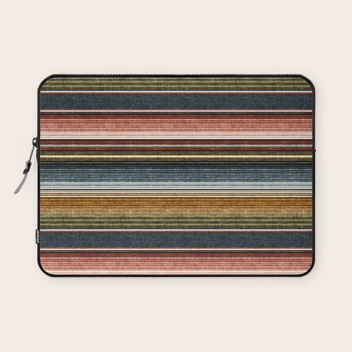 Serape Southwest Stripe - Earth Tones Laptop Sleeve