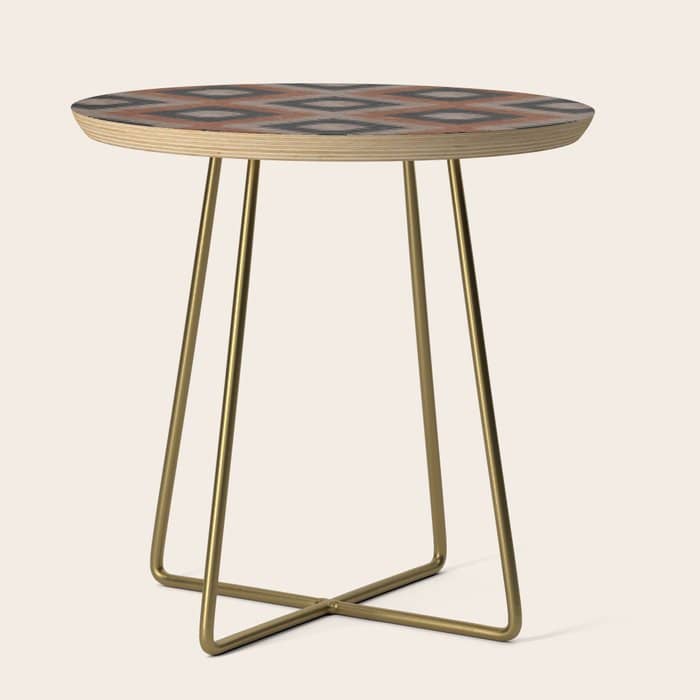 Aztec Neutrals - Inkwell & Taupe Side Table