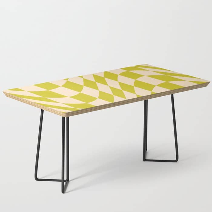 Modern Twenties Green Pattern Coffee Table
