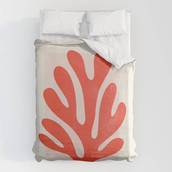 Jazz Leaf: Matisse Edition | Mid Century Series Duvet Cover