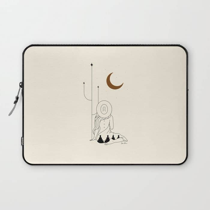 Talking To The Moon - Rustic Laptop Sleeve