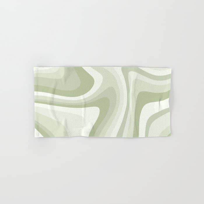 Abstract Wavy Stripes Lxxviii Bath Towel