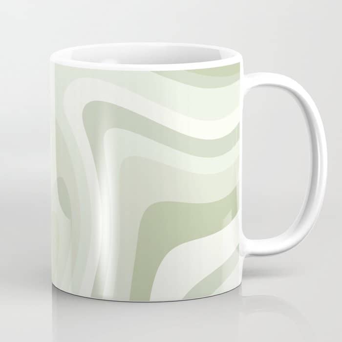 Abstract Wavy Stripes Lxxviii Coffee Mug