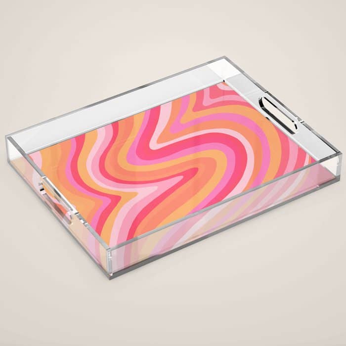 Sunshine Melt - Pink & Peach Palette Acrylic Tray