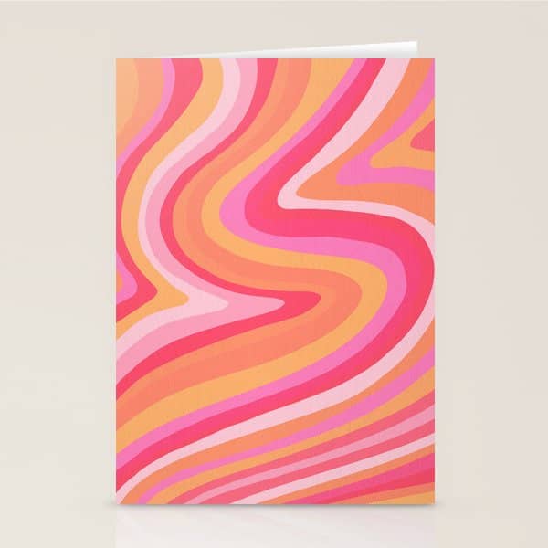 Sunshine Melt - Pink & Peach Palette Stationery Card