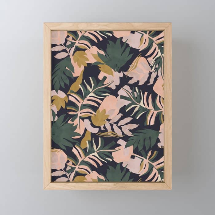 Abstract Nature Tropical 34 Mini Art Print