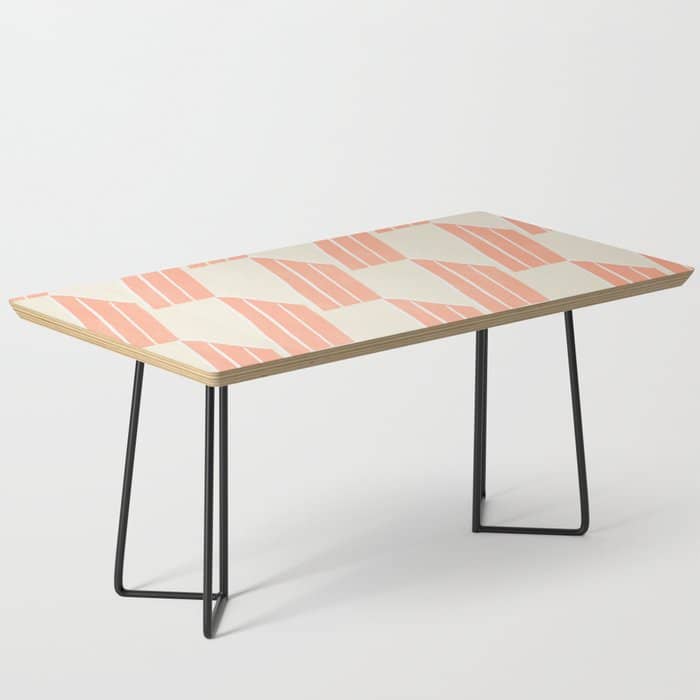 Minimalist Series: Pink Hex Tiles Coffee Table