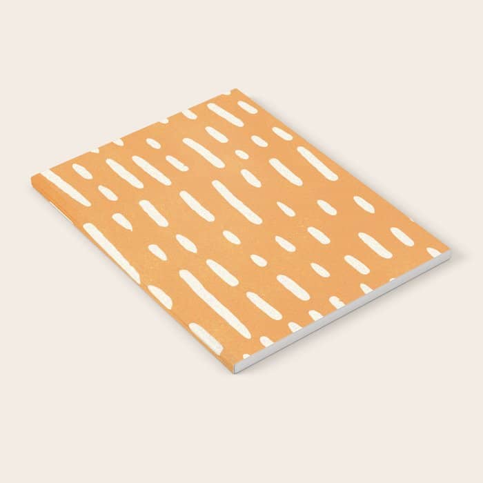 Minimalist Series: Scandi Lines, Orange Notebook