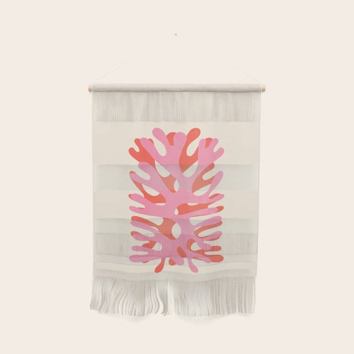 Sea Leaf: Matisse Collage Peach Edition Wall Hanging