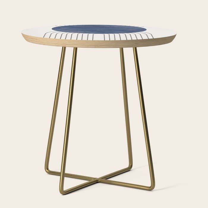 Mid Century Modern Blue Perfect Balance Side Table