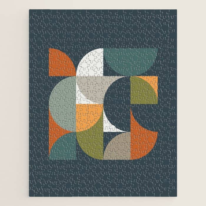 Mid Century Geometric 12/2 Jigsaw Puzzle