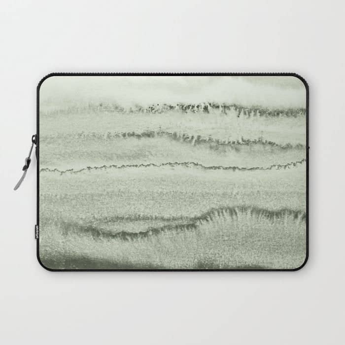 Within The Tides - Sage Green By Ms  Laptop Sleeve