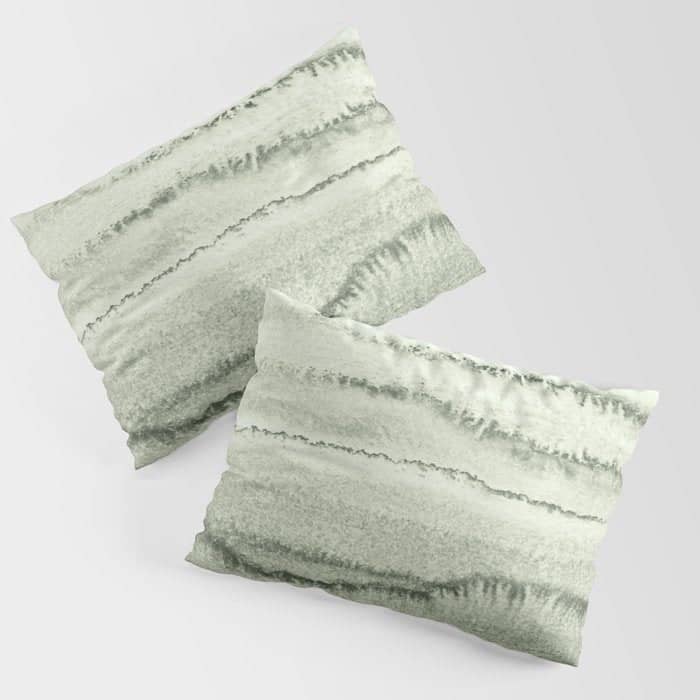 Within The Tides - Sage Green By Ms  Pillow Sham