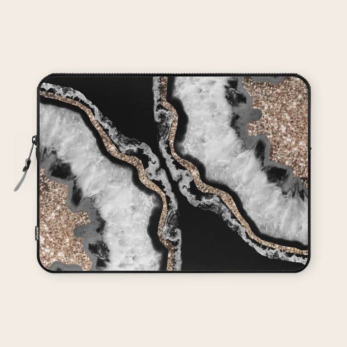 Yin Yang Agate Glitter Glam #8 #Gem #Decor #Art #Homestorie Laptop Sleeve
