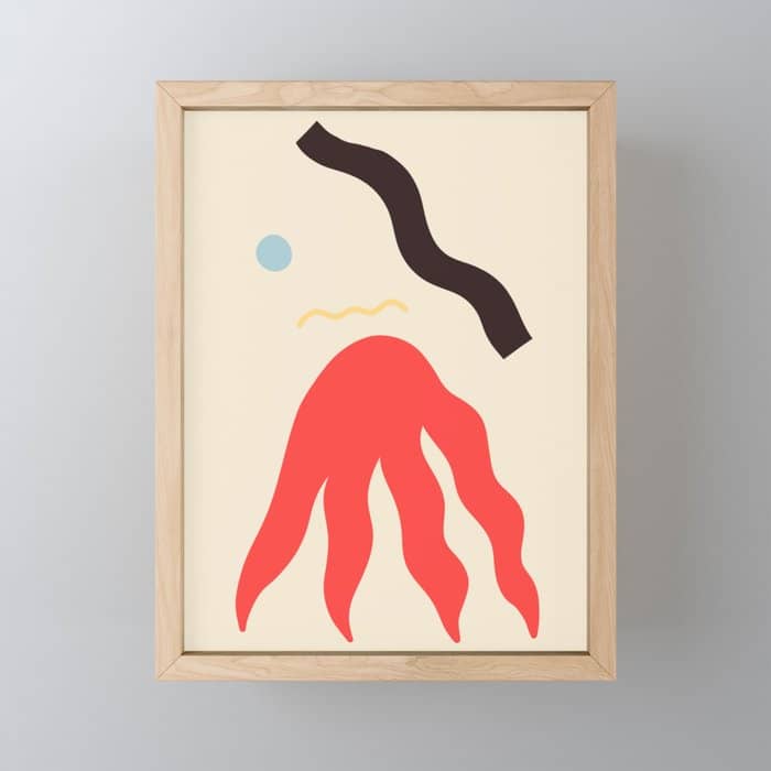 Abstract Portrait Of Anastasia Mini Art Print