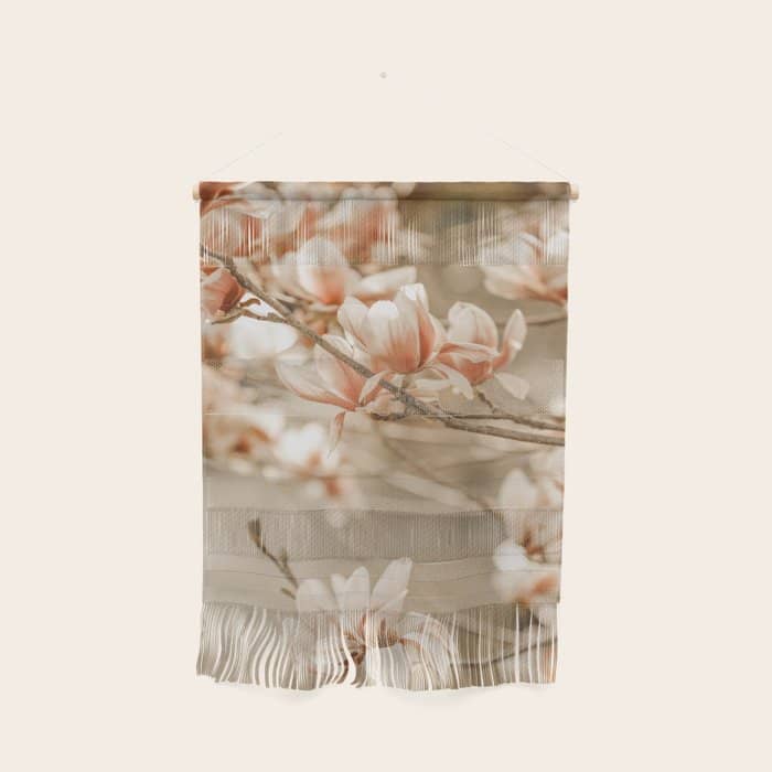 Magnolia Peach Blossom Tree Wall Hanging