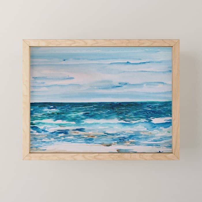 Cabo Beach Mexico Watercolor #1 Mini Art Print