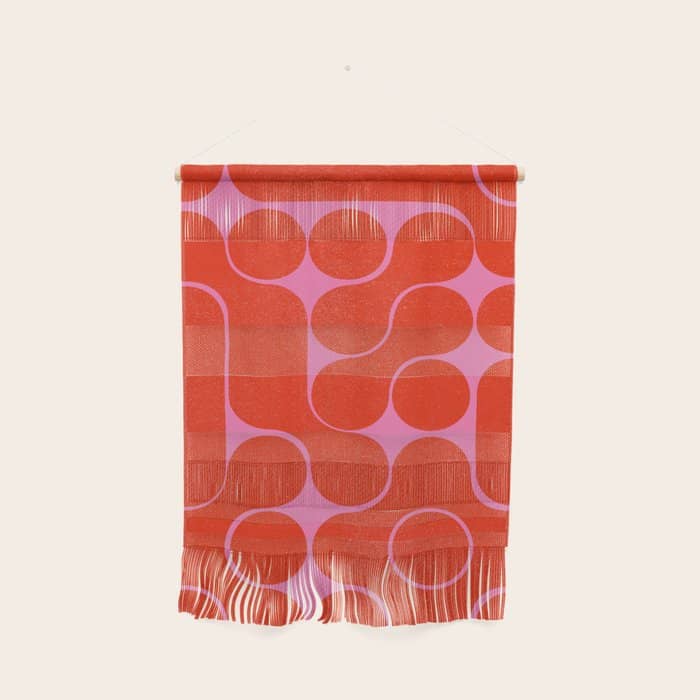 Abstract Mid-Century Shapes No 6 Wall Hanging