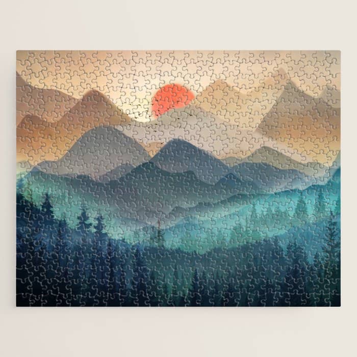 Wilderness Becomes Alive At Night Jigsaw Puzzle