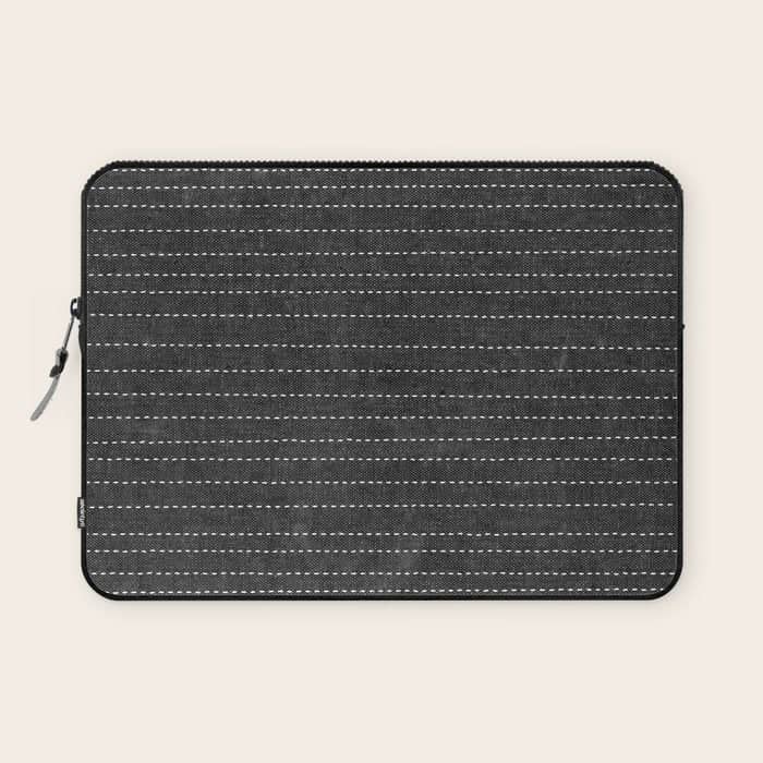 Stitched Stripes - Charcoal Laptop Sleeve