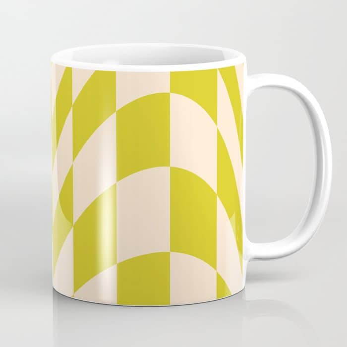 Modern Twenties Green Pattern Coffee Mug