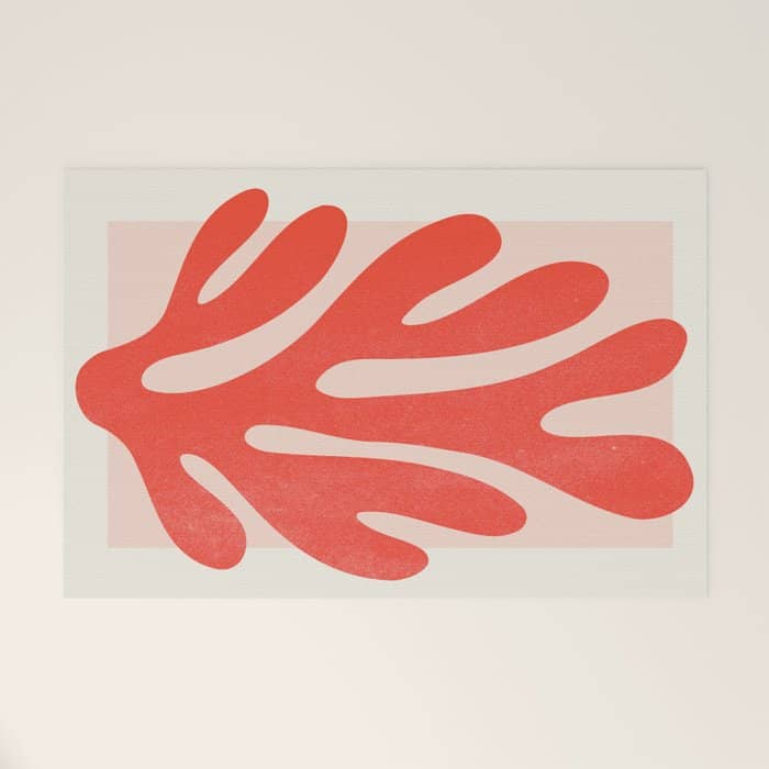 Jazz Leaf: Matisse Edition | Mid Century Series Welcome Mat