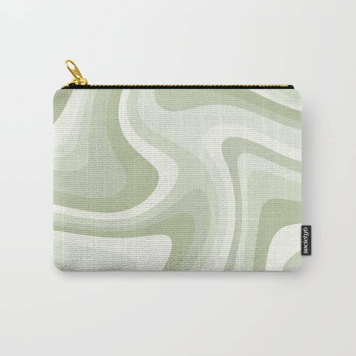 Abstract Wavy Stripes Lxxviii Carry All Pouch