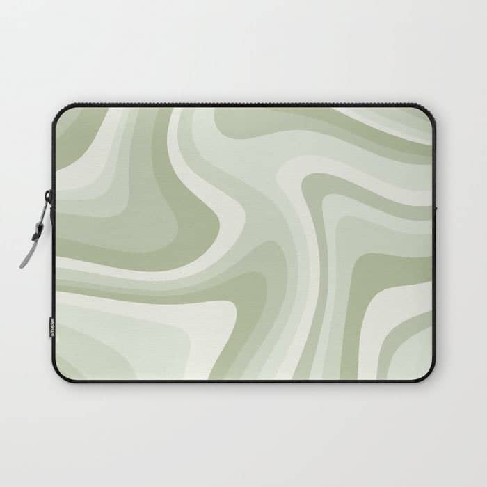 Abstract Wavy Stripes Lxxviii Laptop Sleeve