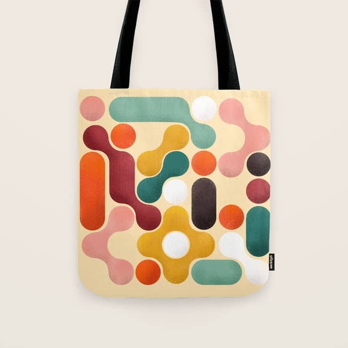 Color Pops - Mid Century Style  Tote Bag