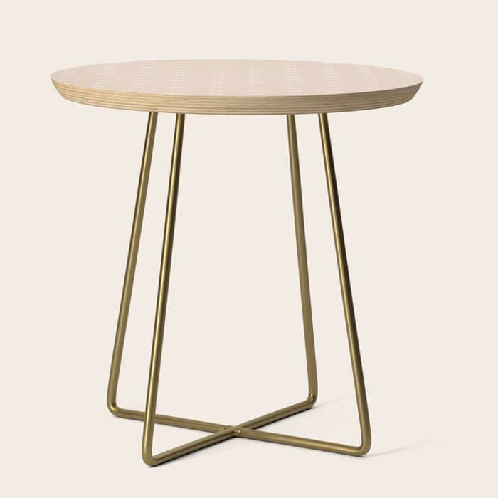 Butterfly Pattern - Neutral Pink Side Table