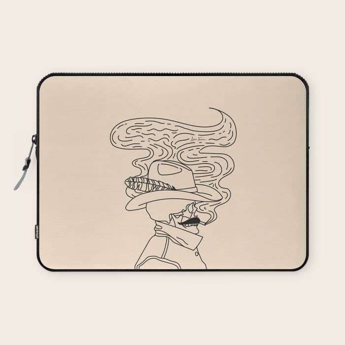 Love Or Die Tryin - Cowhand Black & Cream Laptop Sleeve