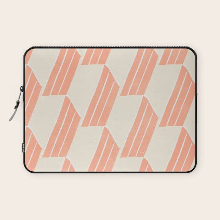 Minimalist Series: Pink Hex Tiles Laptop Sleeve