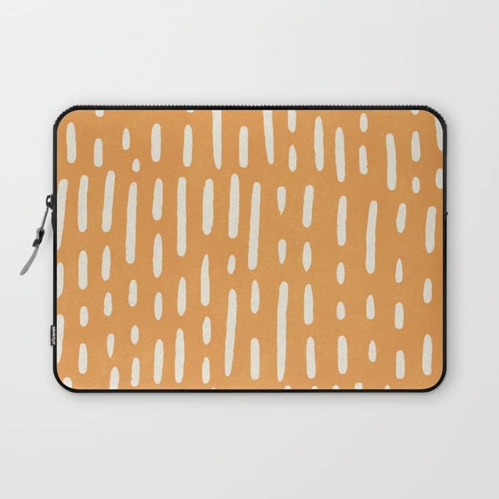 Minimalist Series: Scandi Lines, Orange Laptop Sleeve