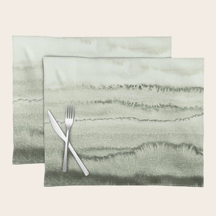Within The Tides - Sage Green By Ms  Placemat