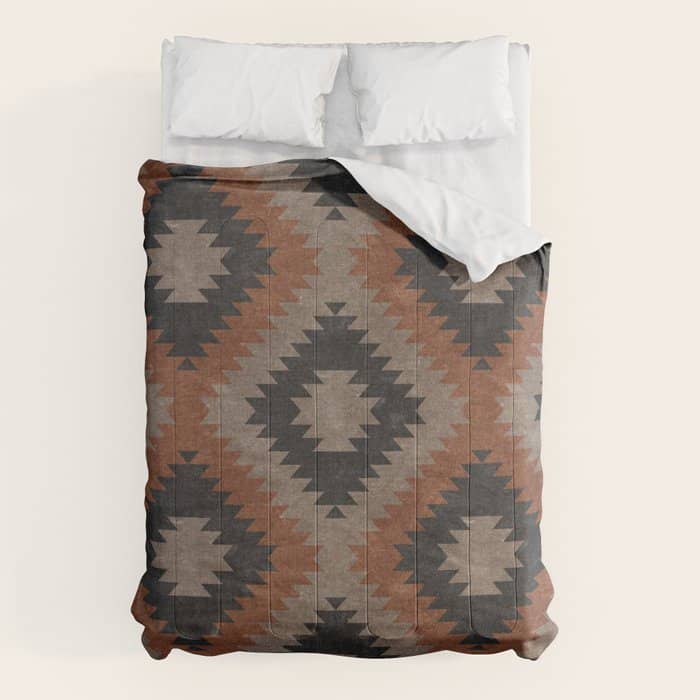 Aztec Neutrals - Inkwell & Taupe Comforter