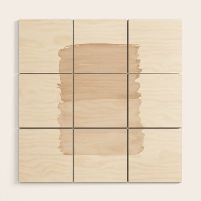 Warm Beige Abstract Minimalism #1 #Minimal #Ink #Decor #Art #Homestorie Wood Wall Art