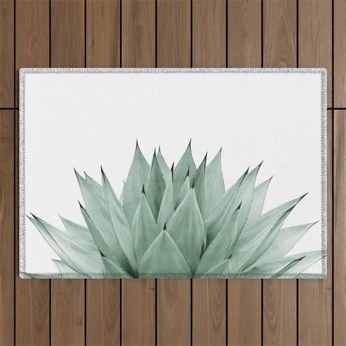 Agave Green Summer Vibes #1 #Tropical #Decor #Art #Homestorie Outdoor Rug