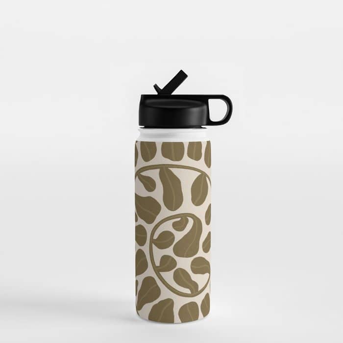One Hundred-Leaved Plant #6 Water Bottle