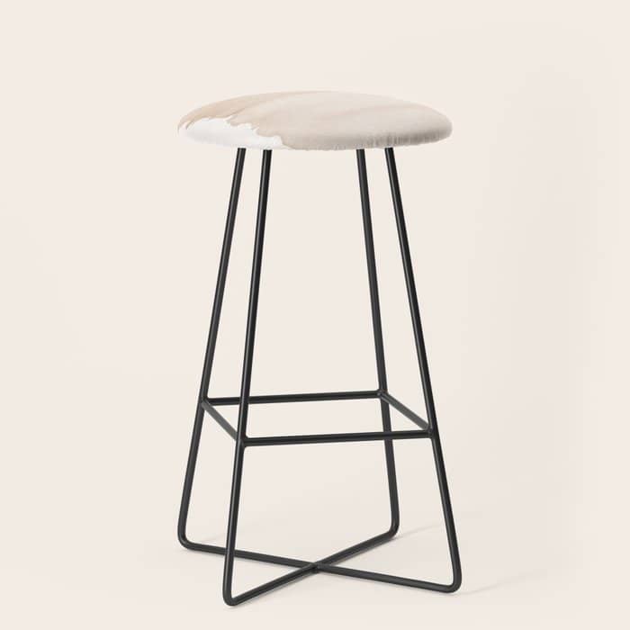 Warm Beige Abstract Minimalism #1 #Minimal #Ink #Decor #Art #Homestorie Stool