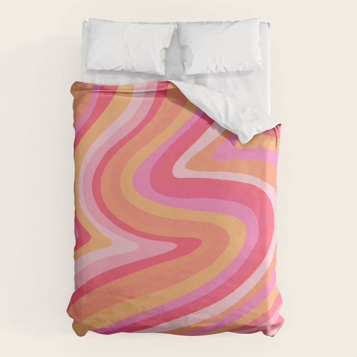 Sunshine Melt - Pink & Peach Palette Duvet Cover