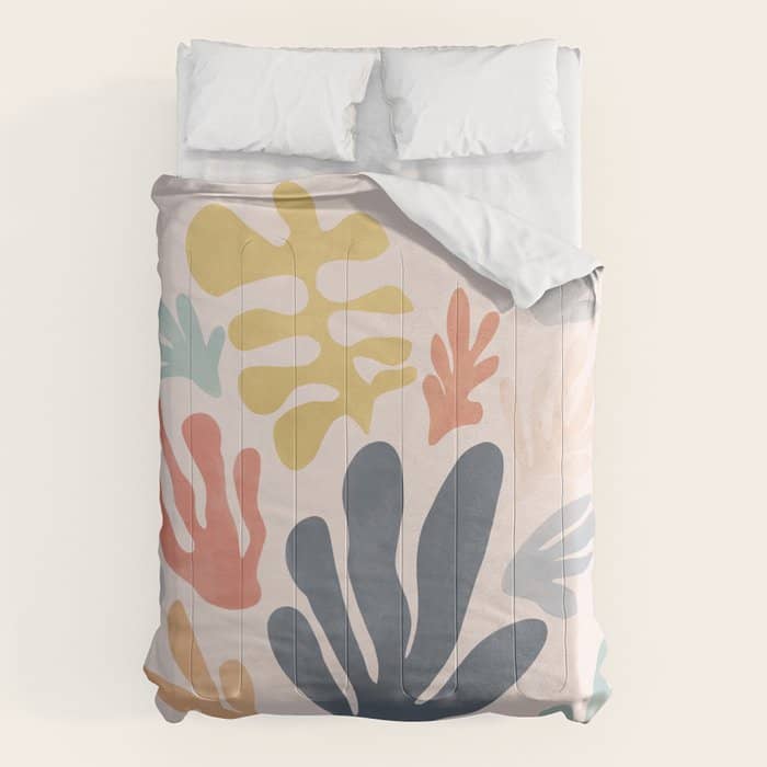 Matisse Cutouts Homage - Abstract Painting Comforter