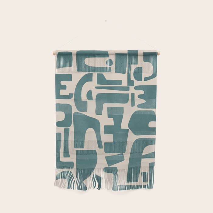 Organic Contemporary Modern Shapes 12 Wall Hanging