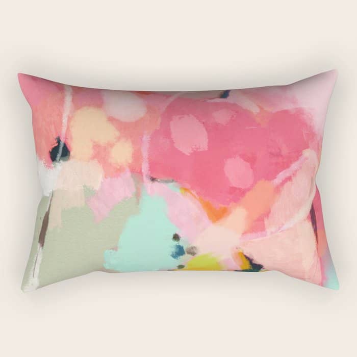Spring Moon Earth Garden Rectangular Pillow