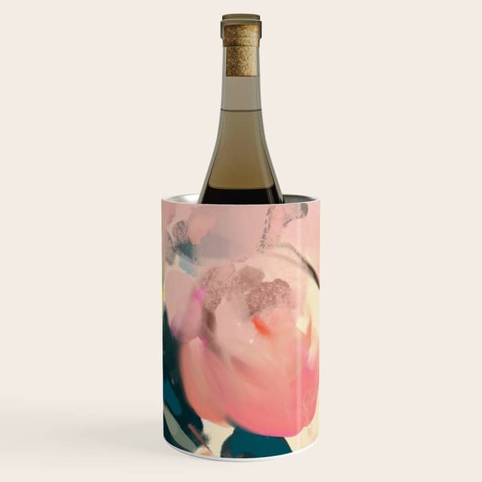 Abstract Floral Inspiration Wine Chiller