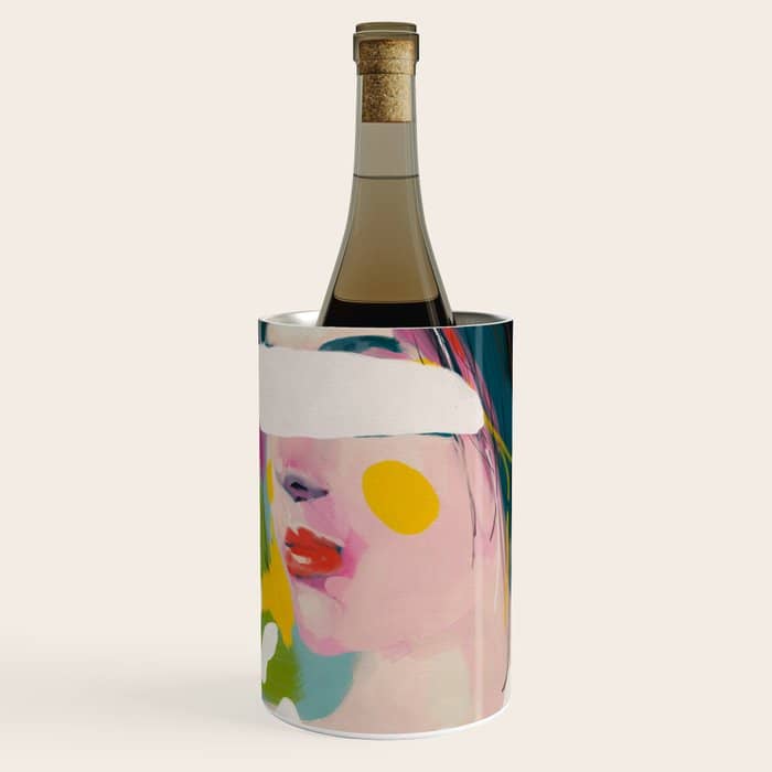 Look At Me, Woman Portrait Contemporary Wine Chiller