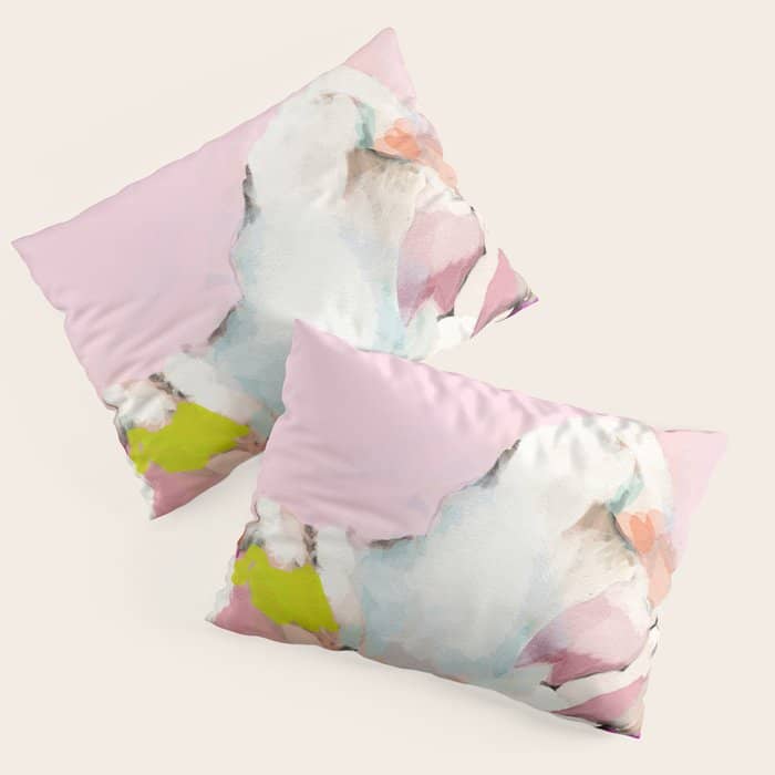 Landscape Mountain Painting Abstract Pillow Sham