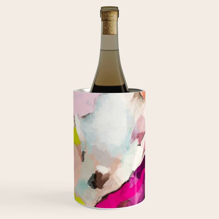 Landscape Mountain Painting Abstract Wine Chiller