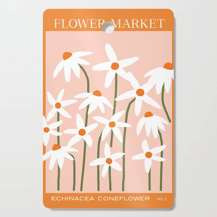 Flower Market - Echinacea #1 Cutting Board