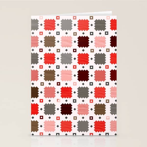 Christmas Quilt - Pattern No3 Stationery Card